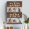 Custom Photo I Know You Love Me Unconditionally - Family Personalized Custom Vertical Canvas - Father's Day, Gift For Dad