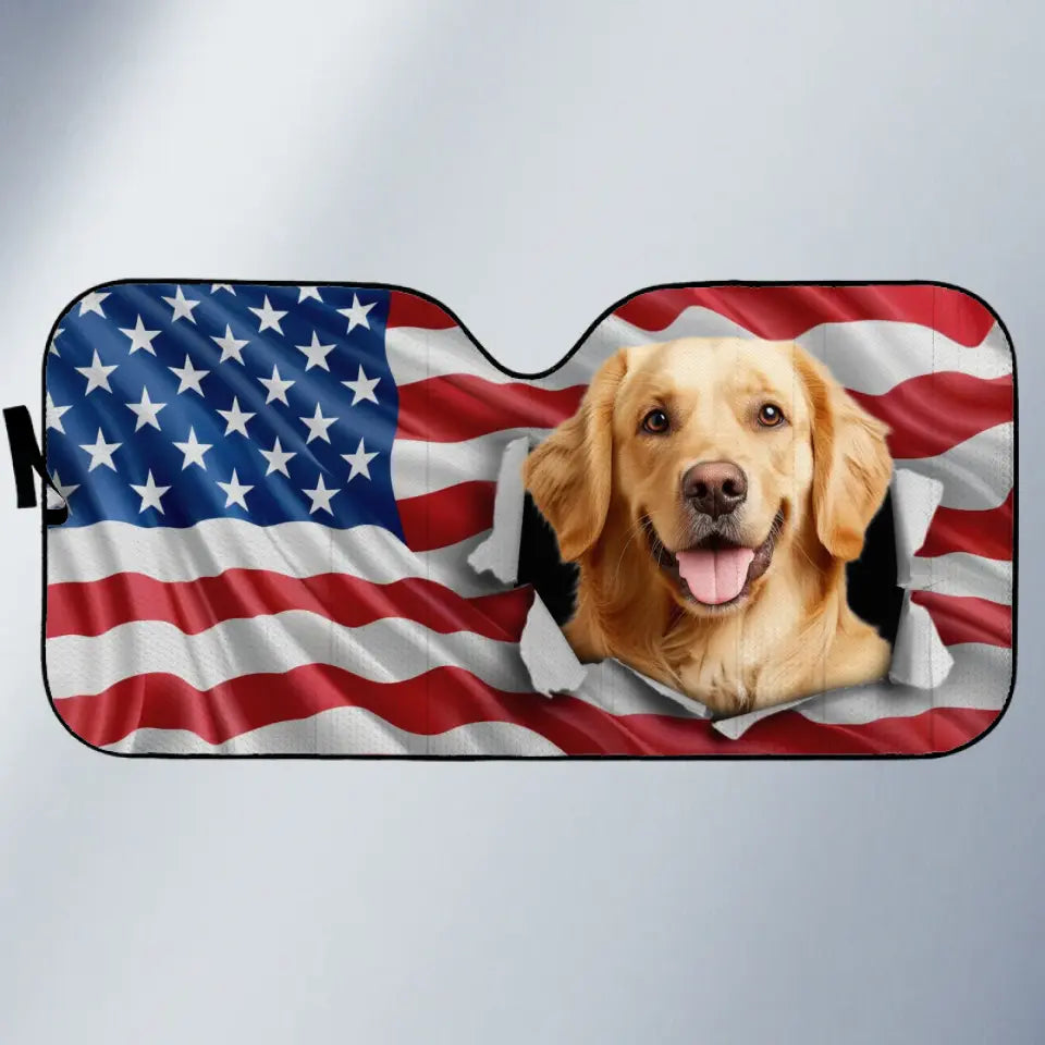 Custom Photo Let Adventures Fill Your Soul - Dog & Cat Personalized Custom Auto Windshield Sunshade, Car Window Protector - Gift For Pet Owners, Pet Lovers