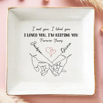 Love Is An Endless Mystery - Couple Personalized Custom Jewelry Dish - Gift For Husband, Wife, Couple