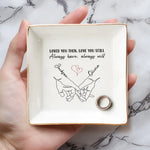 Love Is An Endless Mystery - Couple Personalized Custom Jewelry Dish - Gift For Husband, Wife, Couple