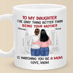 Custom Name Mother Daughter Gifts for Moms - Personalized Mugs