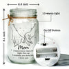 Mom, The Heart Of The Family - Family Personalized Custom Mason Jar Light - Gift For Mom, Grandma