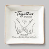 To Love, Laughter, And Happily Ever After - Couple Personalized Custom Jewelry Dish - Gift For Husband Wife, Anniversary