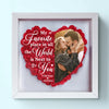 Custom Photo If I Know What Love Is, It Is Because Of You - Couple Personalized Custom Flower Shadow Box - Gift For Husband Wife, Anniversary