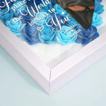 Custom Photo If I Know What Love Is, It Is Because Of You - Couple Personalized Custom Flower Shadow Box - Gift For Husband, Wife, Couple