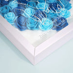 Never Above You, Never Below You. Always Beside You - Couple Personalized Custom Flower Shadow Box - Gift For Couple, Wife, Husband