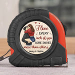 Custom Name Funny Love Gifts for Couples - Personalized Measure Tape