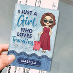 The Journey Is The Destination - Travel Personalized Custom Passport Cover, Passport Holder - Holiday Vacation Gift, Gift For Travel Lovers