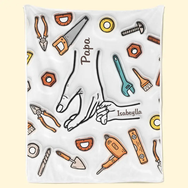 A Father Is The One Friend Upon Whom We Can Always Rely - Family Personalized Custom 3D Inflated Effect Printed Blanket - Father's Day, Gift For Dad, Grandpa
