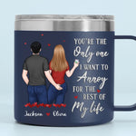 I Love You Day By Day - Couple Personalized Custom 14oz Stainless Steel Tumbler With Handle - Gift For Husband, Wife, Couple