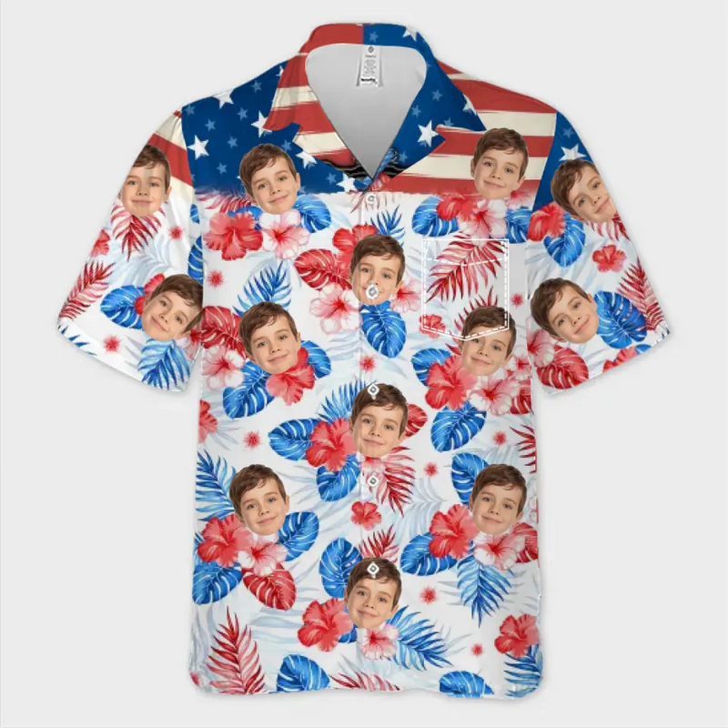 Custom Photo It's Summer Time For Our Family - Family Personalized Custom Unisex Tropical Hawaiian Aloha Shirt - Summer Vacation Gift, Gift For Family Members