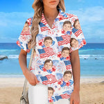 Custom Photo Our Family Has A Summer Vibe - Family Personalized Custom Unisex Tropical Hawaiian Aloha Shirt - Summer Vacation Gift, Gift For Family