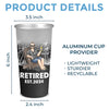 Good Mood With Beer And Retirement - Personalized Custom Aluminum Changing Color Cup - Appreciation, Retirement Gift For Coworkers, Work Friends, Colleagues