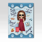 Adventure Is Worthwhile - Travel Personalized Custom Passport Cover, Passport Holder - Holiday Vacation Gift, Gift For Women, Travel Lovers