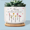 En période d'épreuve, la famille est la meilleure - Pot de fleurs en céramique personnalisé pour la décoration intérieure - Cadeau pour maman et grand-mère