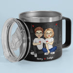 You Will Always Be My Forever - Couple Personalized Custom 14oz Stainless Steel Tumbler With Handle - Gift For Husband, Wife, Couple