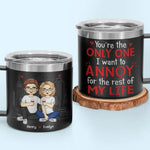 You Will Always Be My Forever - Couple Personalized Custom 14oz Stainless Steel Tumbler With Handle - Gift For Husband, Wife, Couple