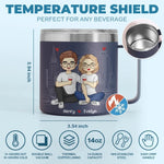 You Will Always Be My Forever - Couple Personalized Custom 14oz Stainless Steel Tumbler With Handle - Gift For Husband, Wife, Couple