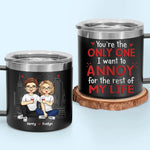 You Will Always Be My Forever - Couple Personalized Custom 14oz Stainless Steel Tumbler With Handle - Gift For Husband, Wife, Couple
