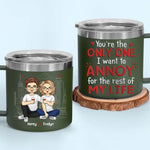 You Will Always Be My Forever - Couple Personalized Custom 14oz Stainless Steel Tumbler With Handle - Gift For Husband, Wife, Couple