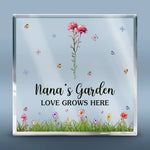 You And Roses Are Much The Same - Family Personalized Custom Square Shaped Acrylic Plaque - Gift For Mom, Grandma
