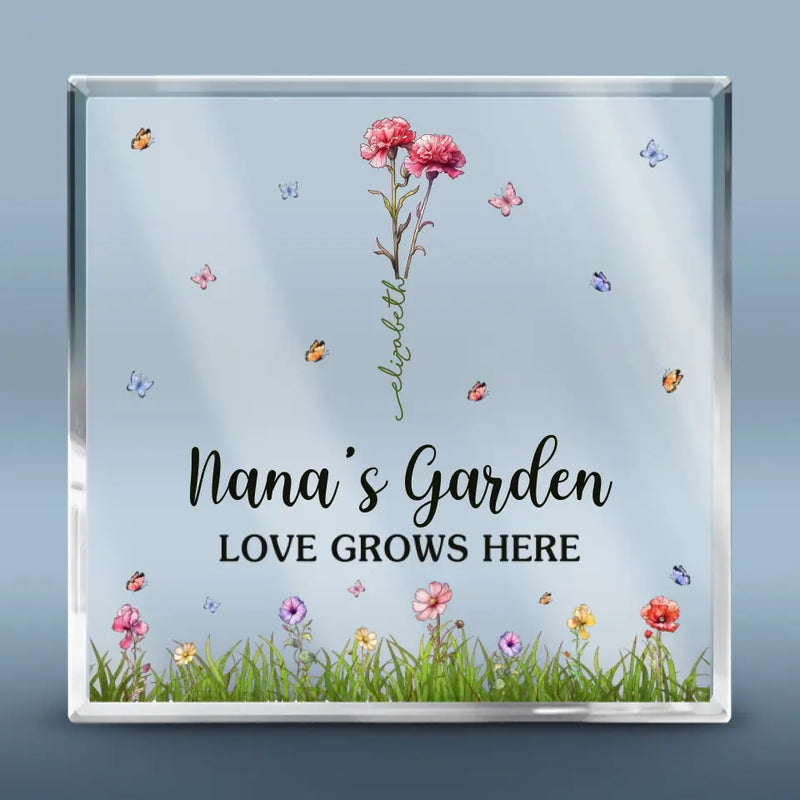 You And Roses Are Much The Same - Family Personalized Custom Square Shaped Acrylic Plaque - Gift For Mom, Grandma