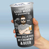 Goodbye Tension And Hello Pension - Personalized Custom Aluminum Changing Color Cup - Appreciation, Retirement Gift For Coworkers, Work Friends, Colleagues