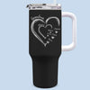 Thank You For Everything You Do - Family Personalized Custom 40 Oz Stainless Steel Tumbler With Handle - Gift For Mom, Grandma
