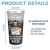 Goodbye Tension And Hello Pension - Personalized Custom Aluminum Changing Color Cup - Appreciation, Retirement Gift For Coworkers, Work Friends, Colleagues