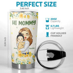 The World's Best Mom Belongs To Me - Family Personalized Custom Tumbler - Mother's Day, Baby Shower Gift, Gift For Mom, Grandma