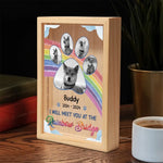 Custom Photo I Really Meet You At The Rainbow Bridge - Memorial Personalized Custom Frame Light Box - Sympathy Gift For Dog Lovers, Pet Lovers