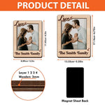 Custom Photo My Beloved Ones - Family Personalized Custom Magnet Photo - Gift For Family Members