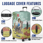 Not My Problem Anymore - Personalized Custom Luggage Cover - Appreciation, Retirement  Gift For Coworkers, Travel Lovers, Women