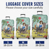 Not My Problem Anymore - Personalized Custom Luggage Cover - Appreciation, Retirement  Gift For Coworkers, Work Friends, Colleagues, Travel Lovers
