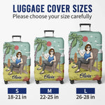 Not My Problem Anymore - Personalized Custom Luggage Cover - Appreciation, Retirement  Gift For Coworkers, Travel Lovers, Women