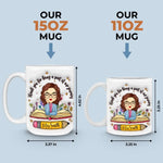Thank You For Being A Part Of Our Journey - Teacher Personalized Custom 3D Inflated Effect Printed Mug - Gift For Teacher, Book Lovers