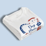 A True Friend Leaves Paw Prints On Your Heart - Dog & Cat Personalized Custom Unisex T-shirt, Hoodie, Sweatshirt - 4th Of July, Gift For Dog Lovers, Women