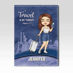 All I Want Is Love A Passport - Travel Personalized Custom Passport Cover, Passport Holder - Holiday Vacation Gift, Gift For Women, Travel Lovers