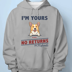 No Returns Or Refunds - Dog & Cat Personalized Custom Unisex T-shirt, Hoodie, Sweatshirt - Father's Day, Gift For Pet Owners, Pet Lovers