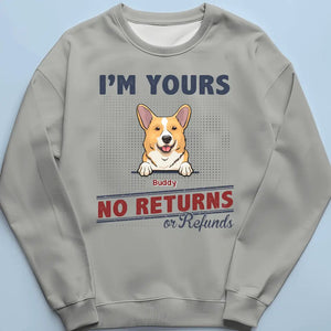 No Returns Or Refunds - Dog & Cat Personalized Custom Unisex T-shirt, Hoodie, Sweatshirt - Father's Day, Gift For Pet Owners, Pet Lovers