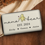 We Have The Best Nana Ever - Family Personalized Custom Leather Long Wallet - Mother's Day, Gift For Mom, Grandma
