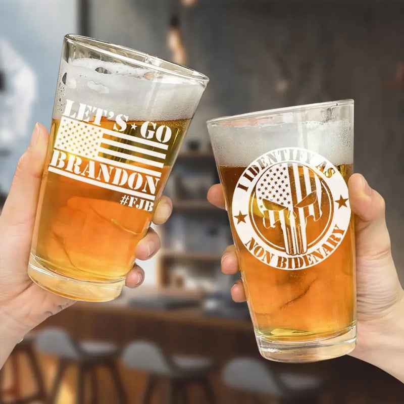 Proud Member Of The FJB Club - US Trump Election Beer Glass