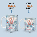 Custom Photo A Big Piece Of My Heart Lives In Heaven - Memorial Personalized Custom Mug - Sympathy Gift For Grandma