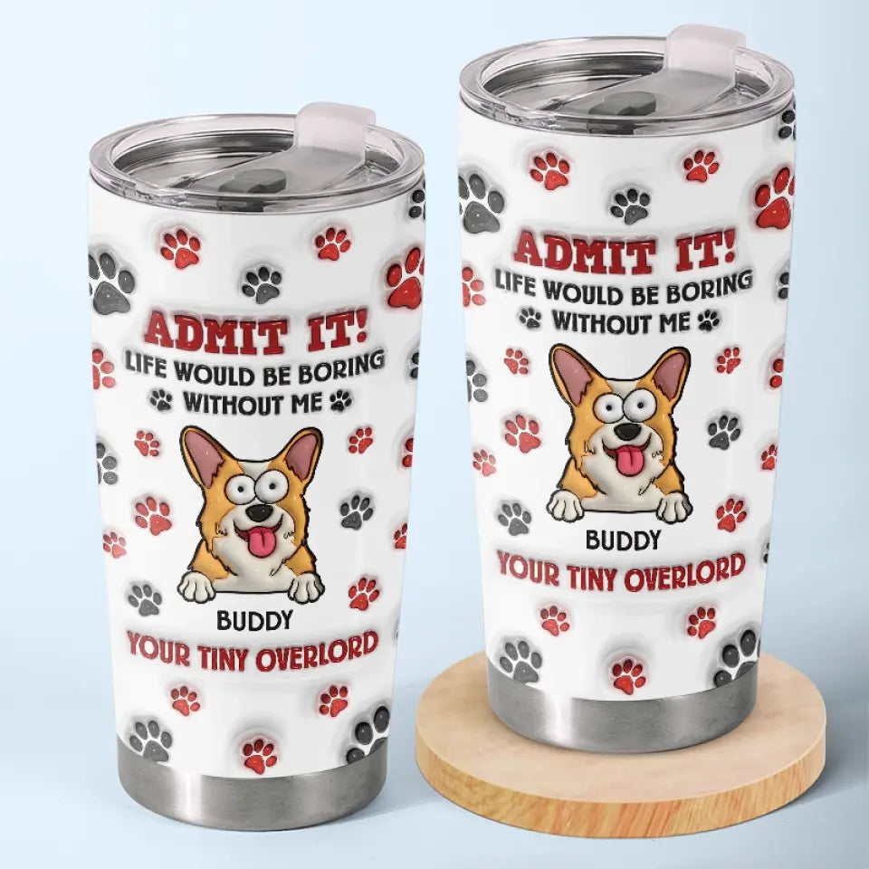 Dog Mom, Dog & Cat Personalized Custom 3D Inflated Effect