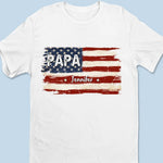 Proud To Be American - Family Personalized Custom Unisex T-shirt, Hoodie, Sweatshirt - Gift For Dad, Grandpa