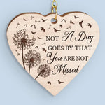 We Miss You And Love You Always - Memorial Personalized Custom Rotating Wooden Picture Frame - Sympathy Gift For Family