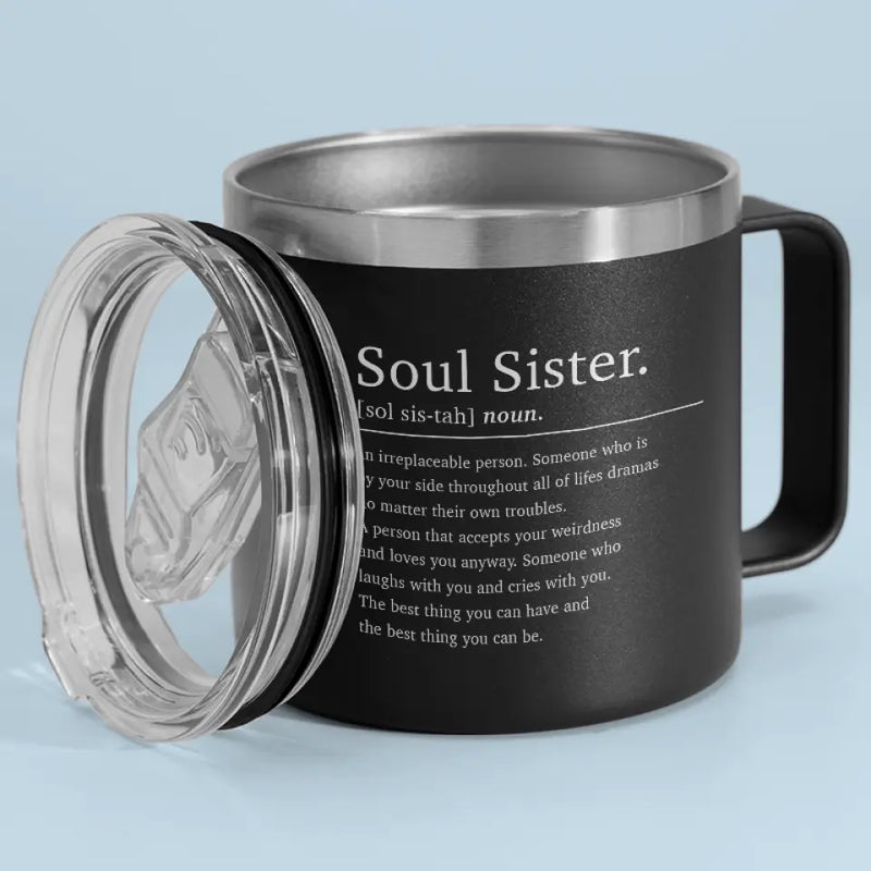 Friendship's The Wine Of Life - Bestie Personalized Custom 14oz Stainless Steel Tumbler With Handle - Gift For Best Friends, BFF, Sisters