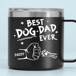 To The Most Pawsome Dad I Know - Dog & Cat Personalized Custom 14oz Stainless Steel Tumbler With Handle - Gift For Dad, Dog Lovers