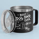 To The Most Pawsome Dad I Know - Dog & Cat Personalized Custom 14oz Stainless Steel Tumbler With Handle - Gift For Dad, Dog Lovers