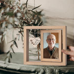 We Miss You And Love You Always - Memorial Personalized Custom Rotating Wooden Picture Frame - Sympathy Gift For Family